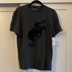 Lucky Brand Charcoal Graphic Tee for Men